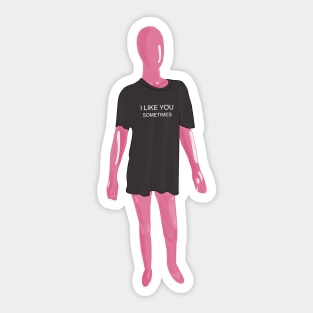 Pink Mannequin Sticker